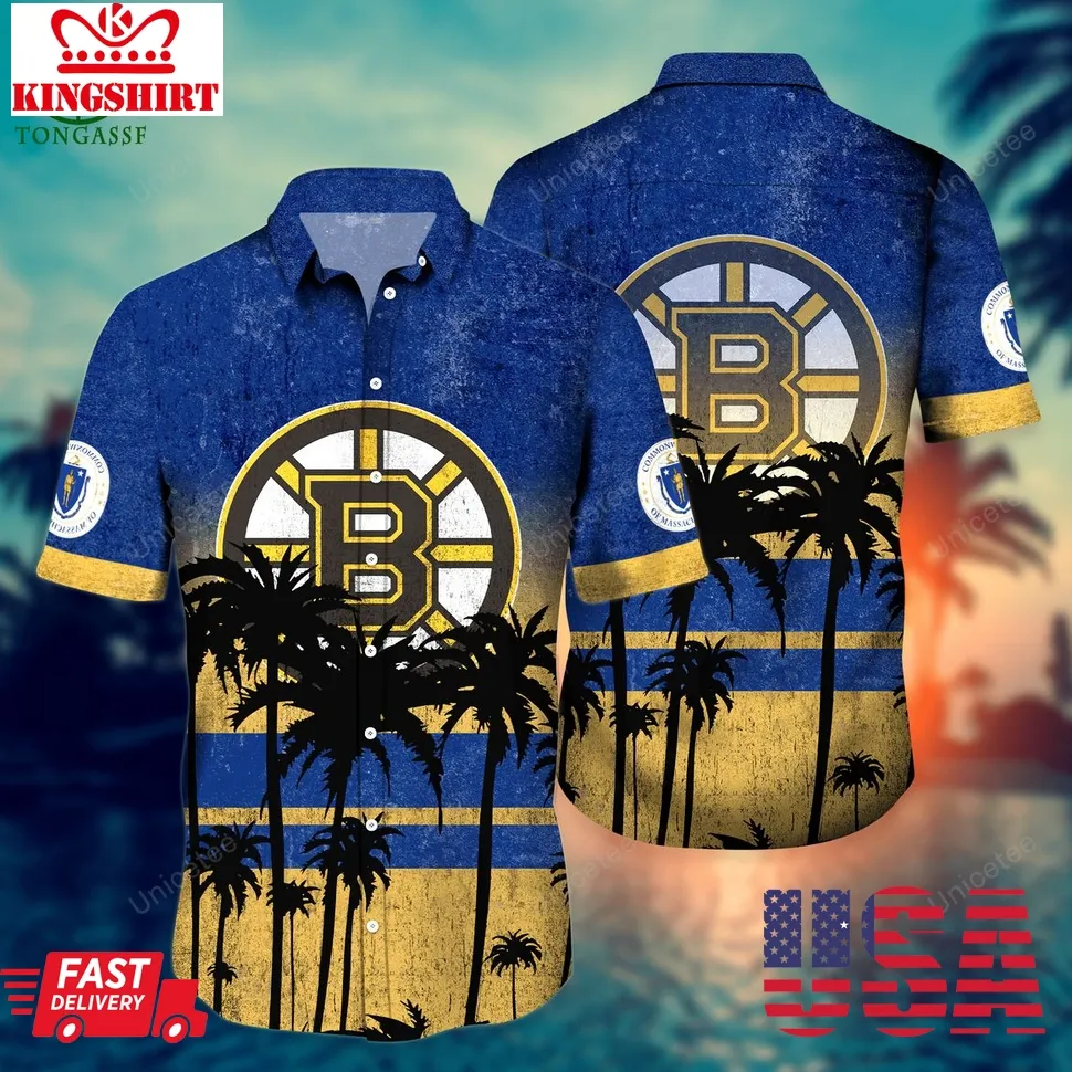 Boston Bruins Boston Sports Team Hawaiian Shirt Size up S to 5XL