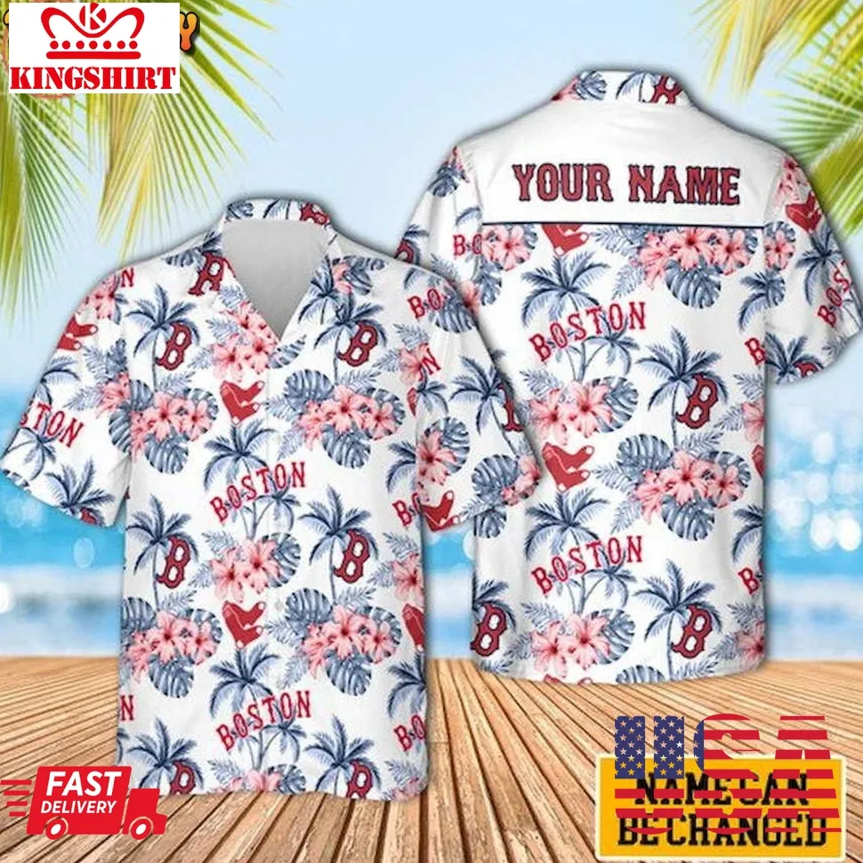 Boston Red Sox Unisex Personalized Hawaiian Shirt