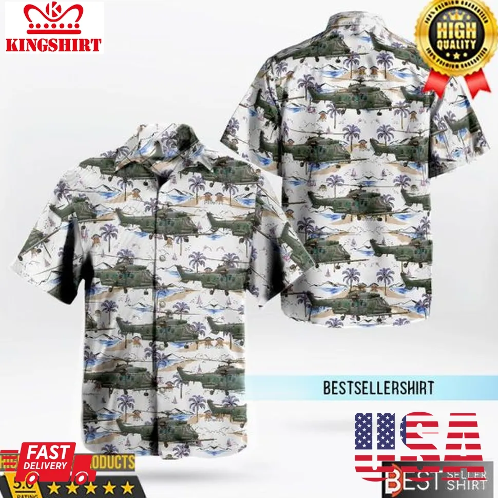 Brazilian Army Exercito Brasileiro Airbus Helicopters H225m Aircraft Hawaiian Shirt Outfit Size up S to 5XL