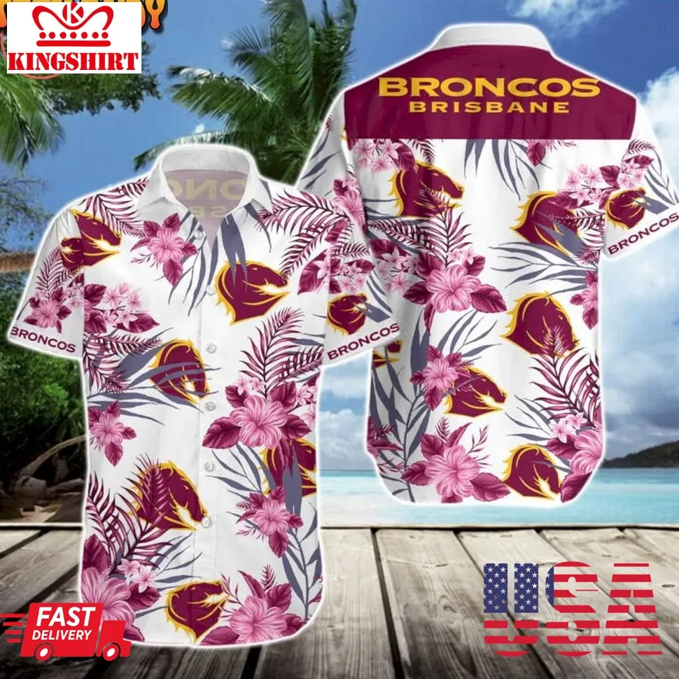 Brisbane Broncos Hawaiian Shirt Plus Size