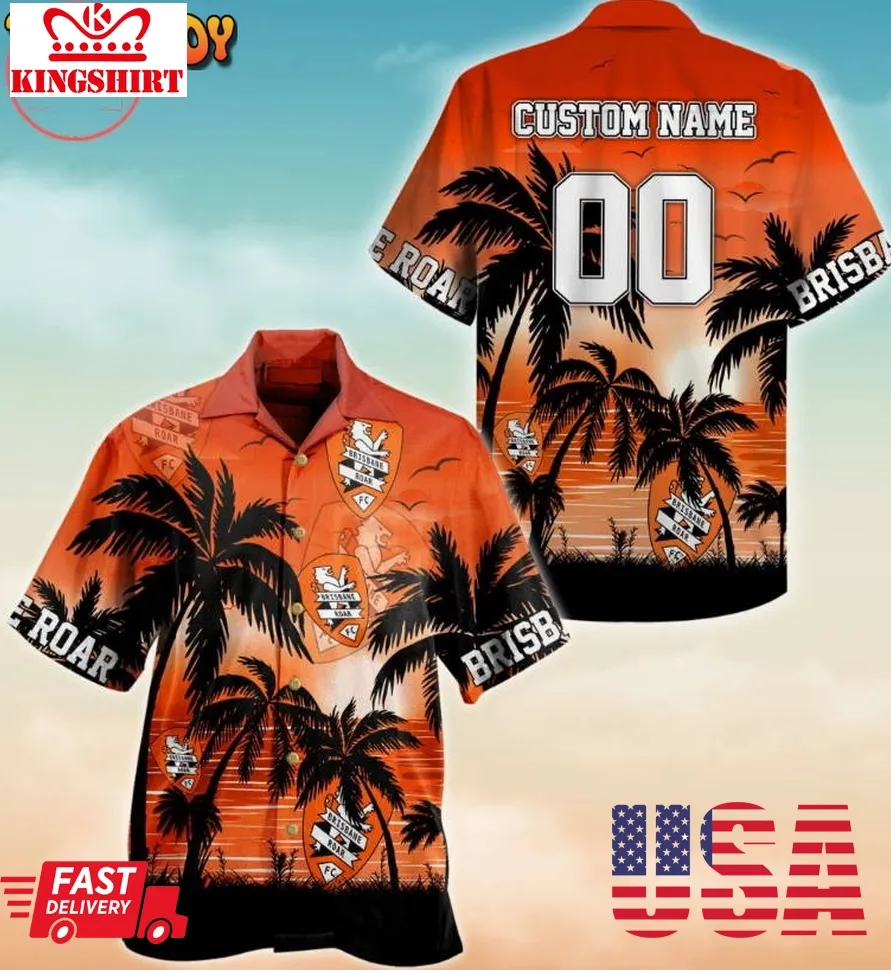 Brisbane Roar Fc Customized Hawaiian Shirt Plus Size