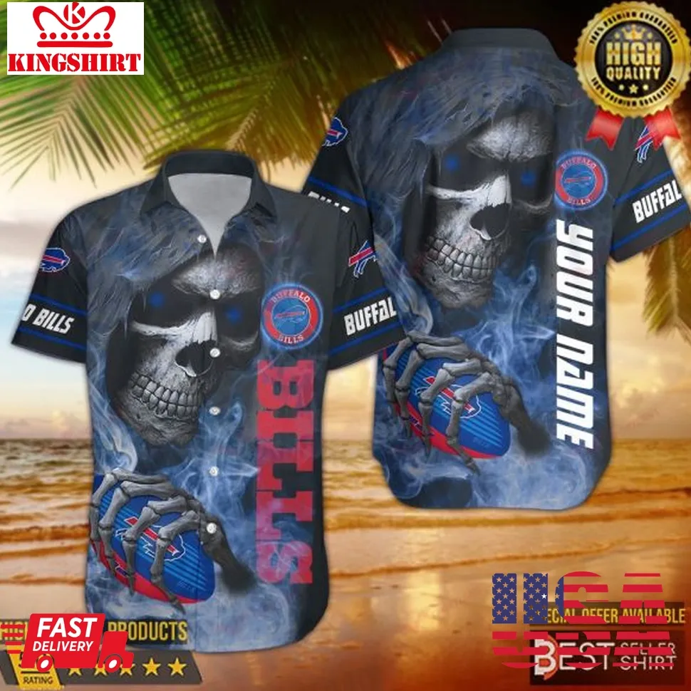 Buffalo Bills Nfl 3D Personalized Hawaiian Shirt And Shorts Dad Gifts The Death Plus Size