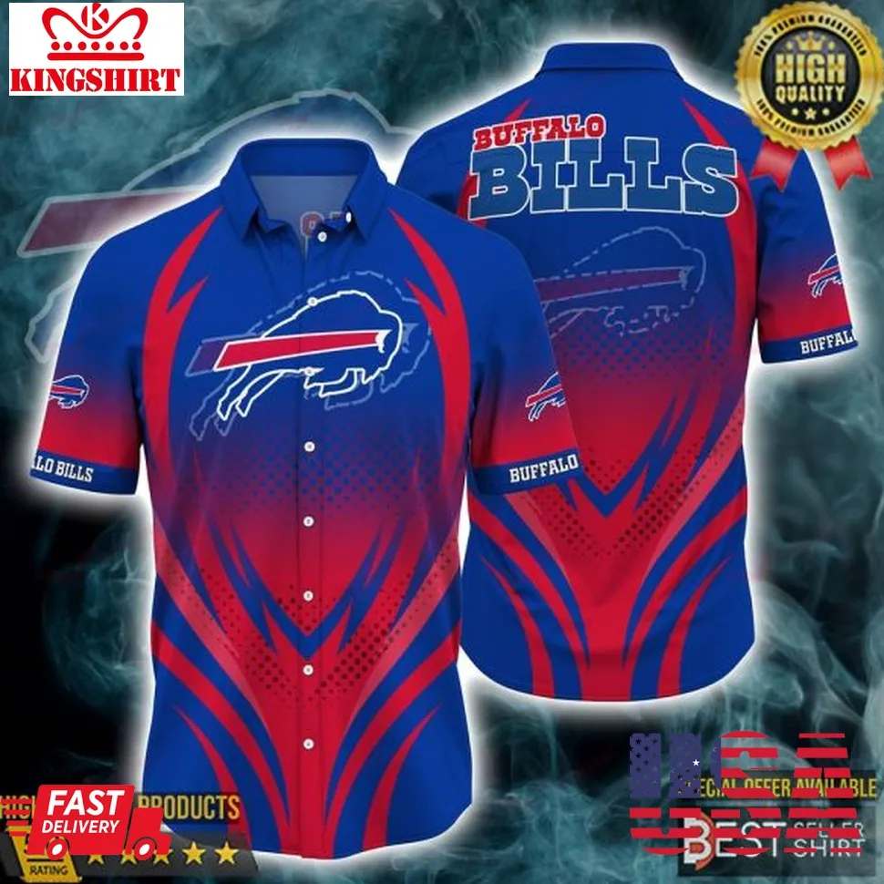 Buffalo Bills Nfl Hawaiian Shirt Dad Gifts Graphic T Shirts Size up S to 5XL