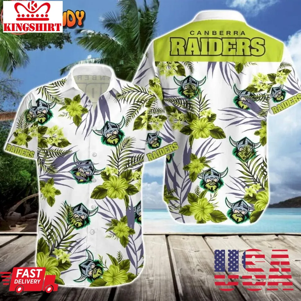 Canberra Raiders Hawaiian Shirt Size up S to 5XL
