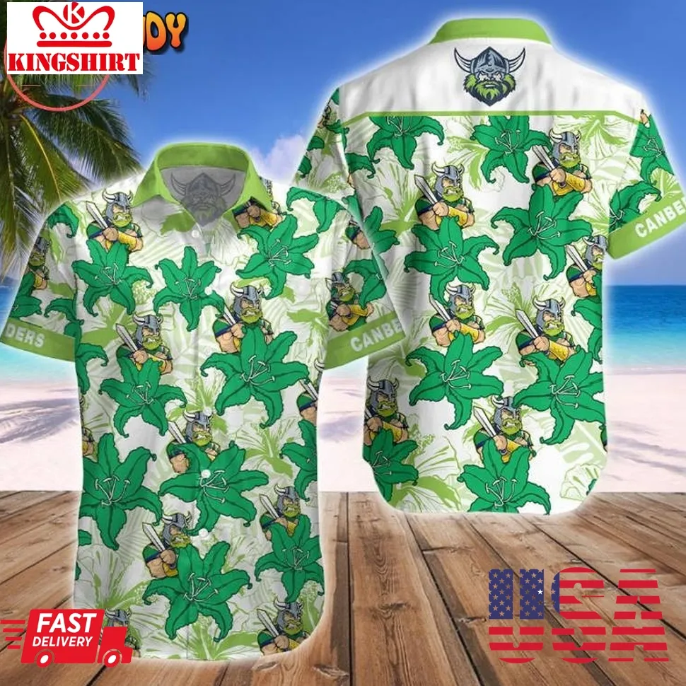 Canberra Raiders Mascot Hawaiian Shirt Unisex