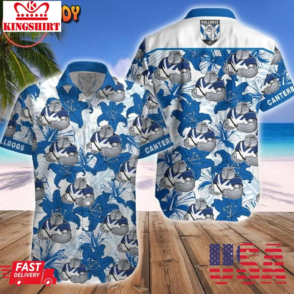 Canterbury Bankstown Bulldogs Mascot Hawaiian Shirt Plus Size