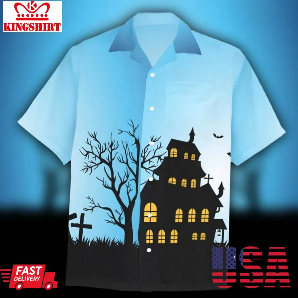 Castle Halloween Hawaiian Shirt Plus Size