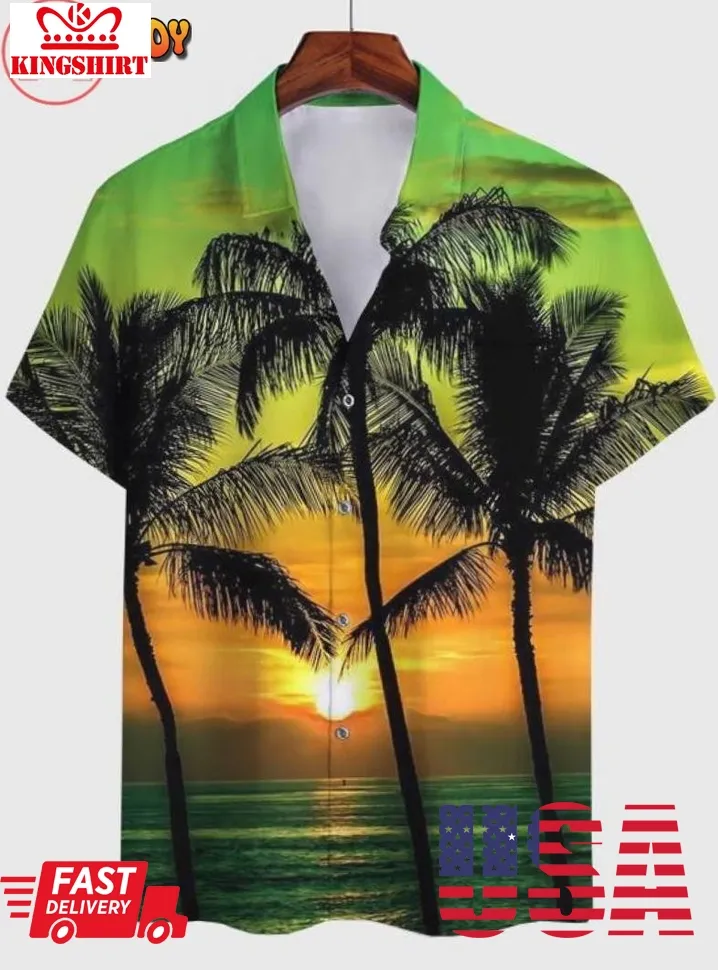 Casual Abstract Cotton Blend Hawaiian Shirts Unisex