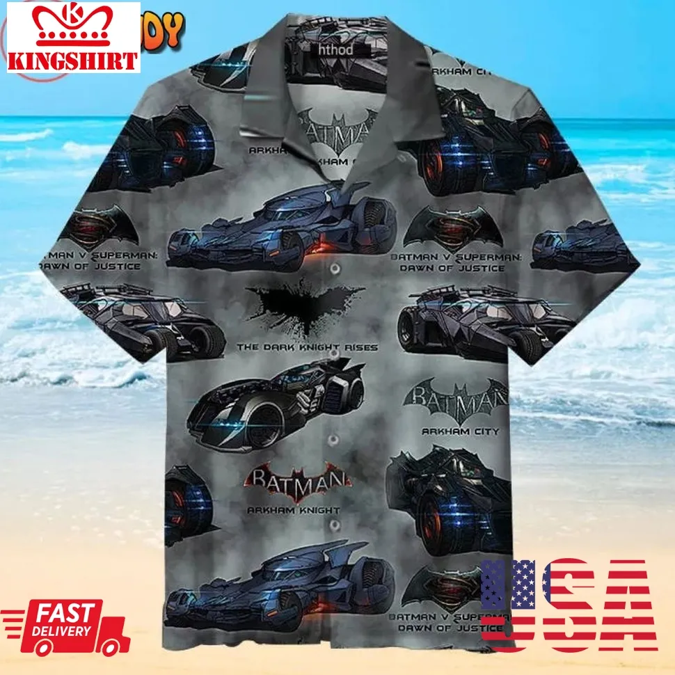 Casual Batmobile Hawaiian Shirt Size up S to 5XL