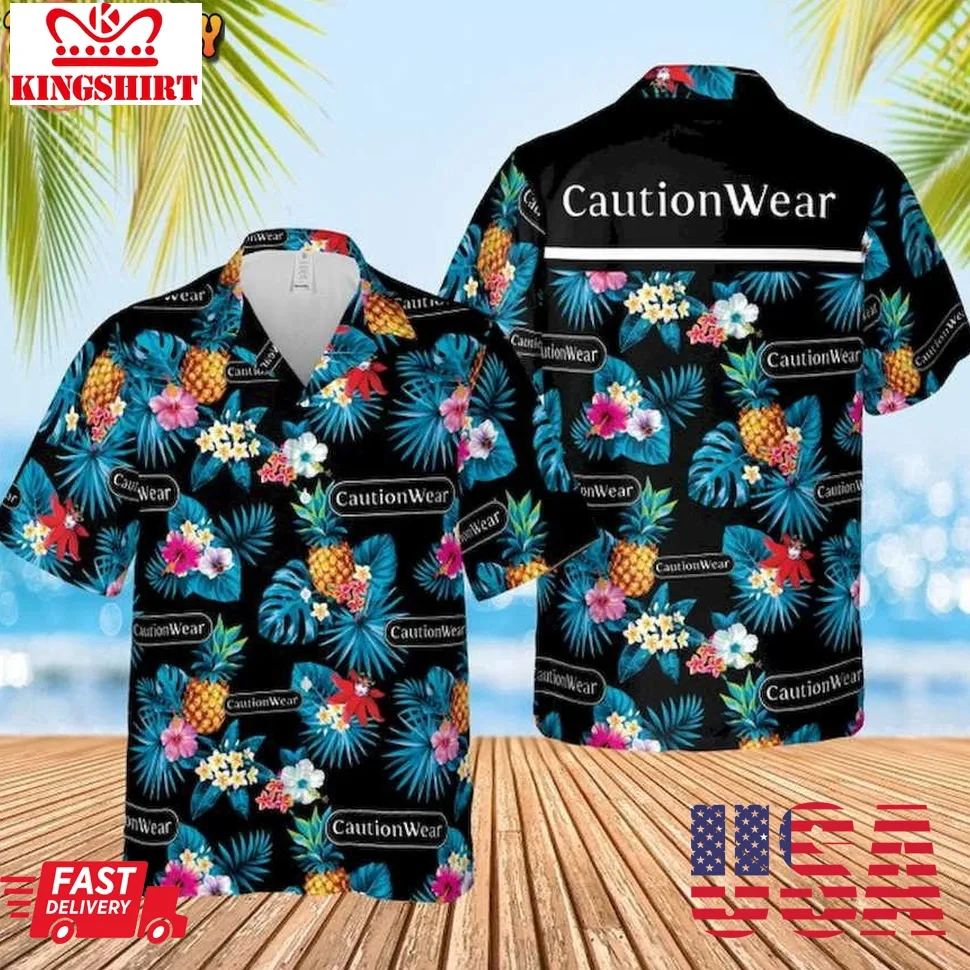 Caution Wear Condoms Hawaiian Shirt And Shorts Plus Size