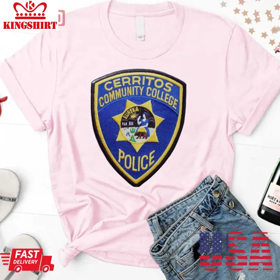 Cerritos College Police Unisex T Shirt Plus Size