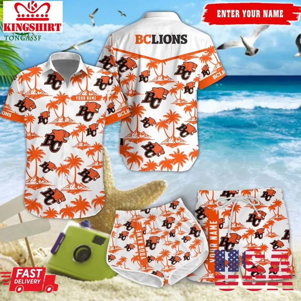 Cfl Bc Lions Canadian League Custom Hawaiian Shirt Unisex