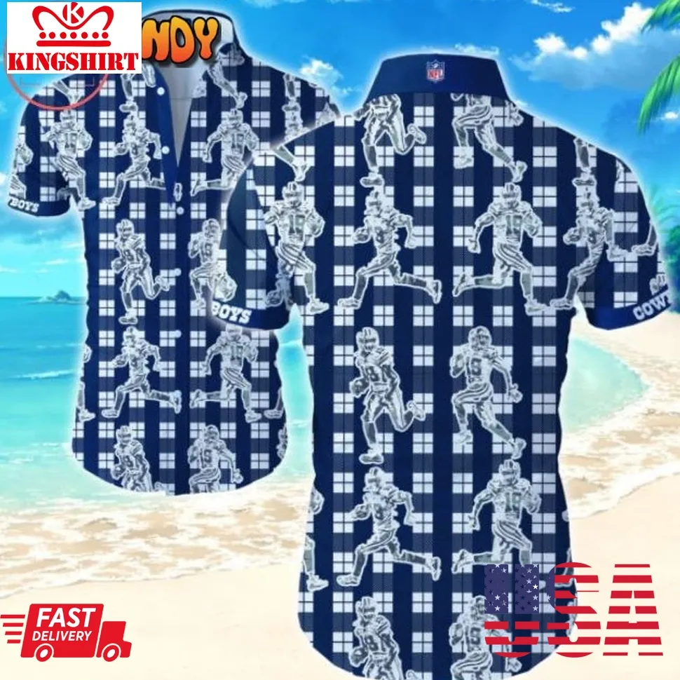 Checked Dallas Cowboys Players Hawaiian Shirts Plus Size
