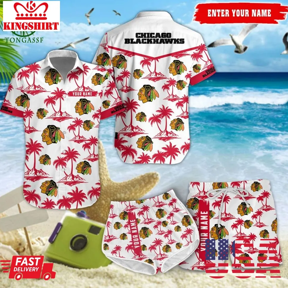 Chicago Blackhawks Coconut Nhl Hawaiian Shirt Shorts Unisex