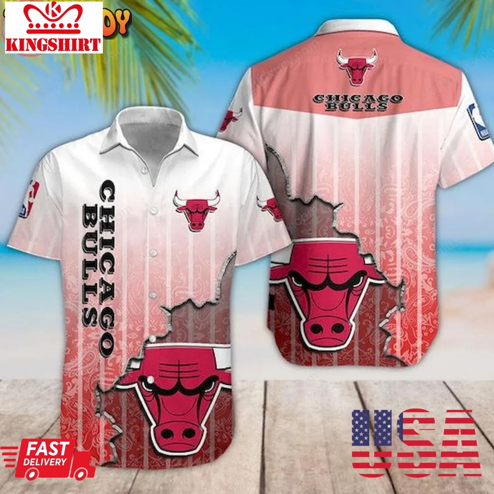 Chicago Bulls Nba Hawaiian Shirt Size up S to 5XL