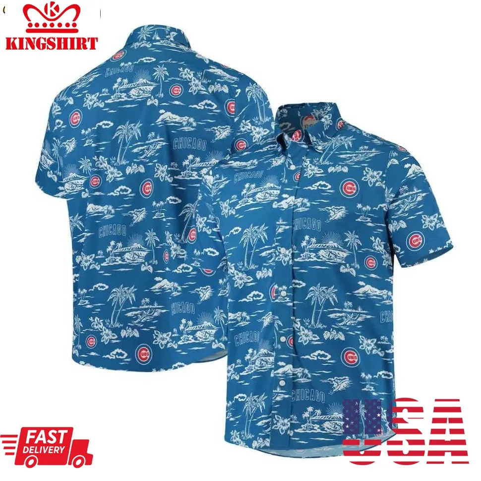 Chicago Cubs Kekai Hawaiian Shirt Size up S to 5XL