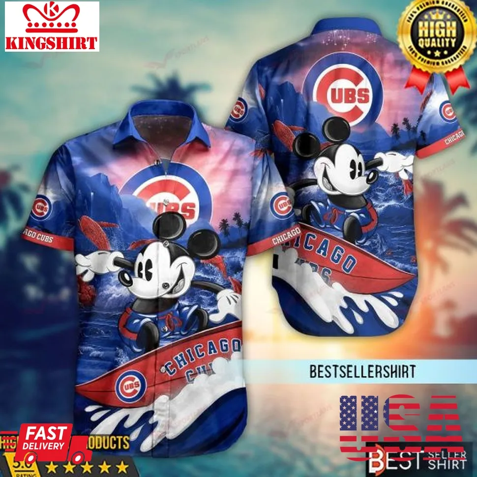 Chicago Cubs Mickey Mlb Hawaiian Shirt 2023 Size up S to 5XL