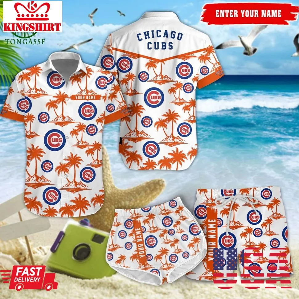 Chicago Cubs Mlb Coconut Hawaiian Shirt Shorts Unisex