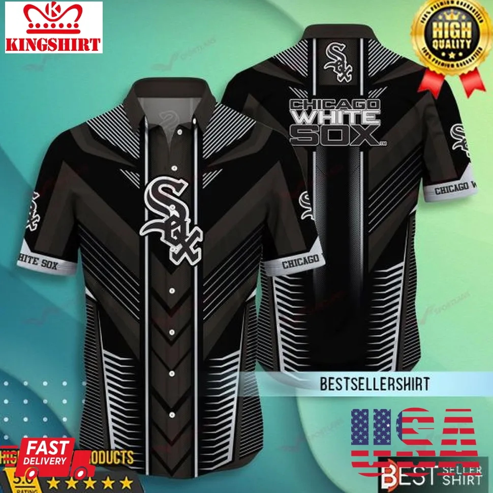 Chicago White Sox Mlb Hawaiian Shirt Men Black Size up S to 5XL
