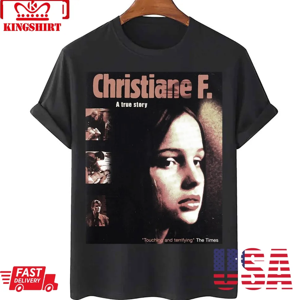 Christiane F 90S Retro Art Unisex T Shirt Plus Size