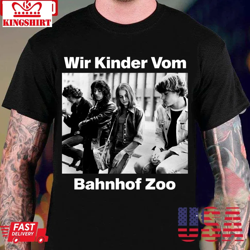 Christiane F Wir Kinder Vom Bahnhof Zoo Black And White Unisex T Shirt Unisex Tshirt