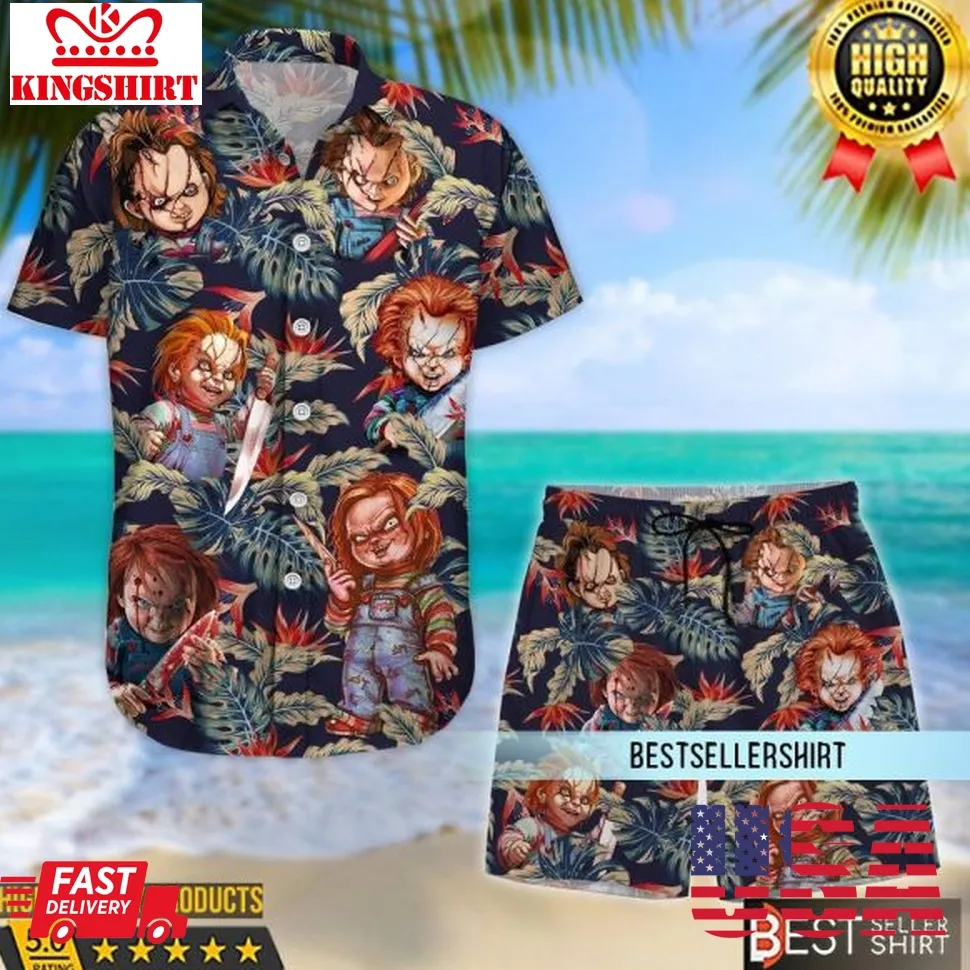 Chucky Hawaiian Shirt Chucky Shorts Men Gifts For Men Plus Size