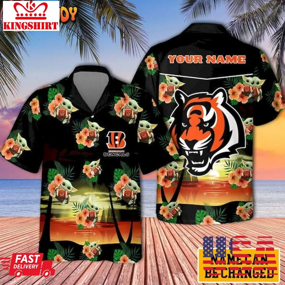 Cincinnati Bengals Yoda Unisex Personalized Hawaiian Shirt Plus Size