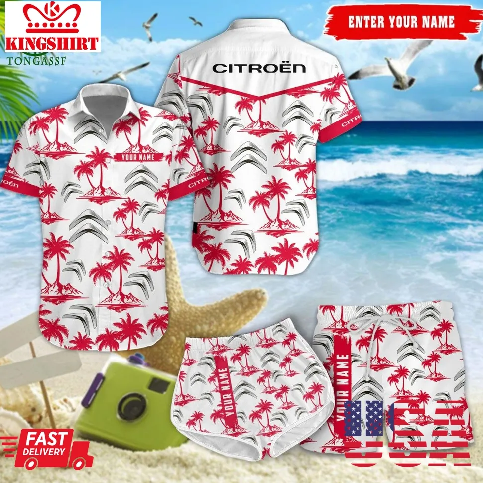 Citroen Trending Car Brand Customized Hawaiian Shirt Short Size up S to 5XL