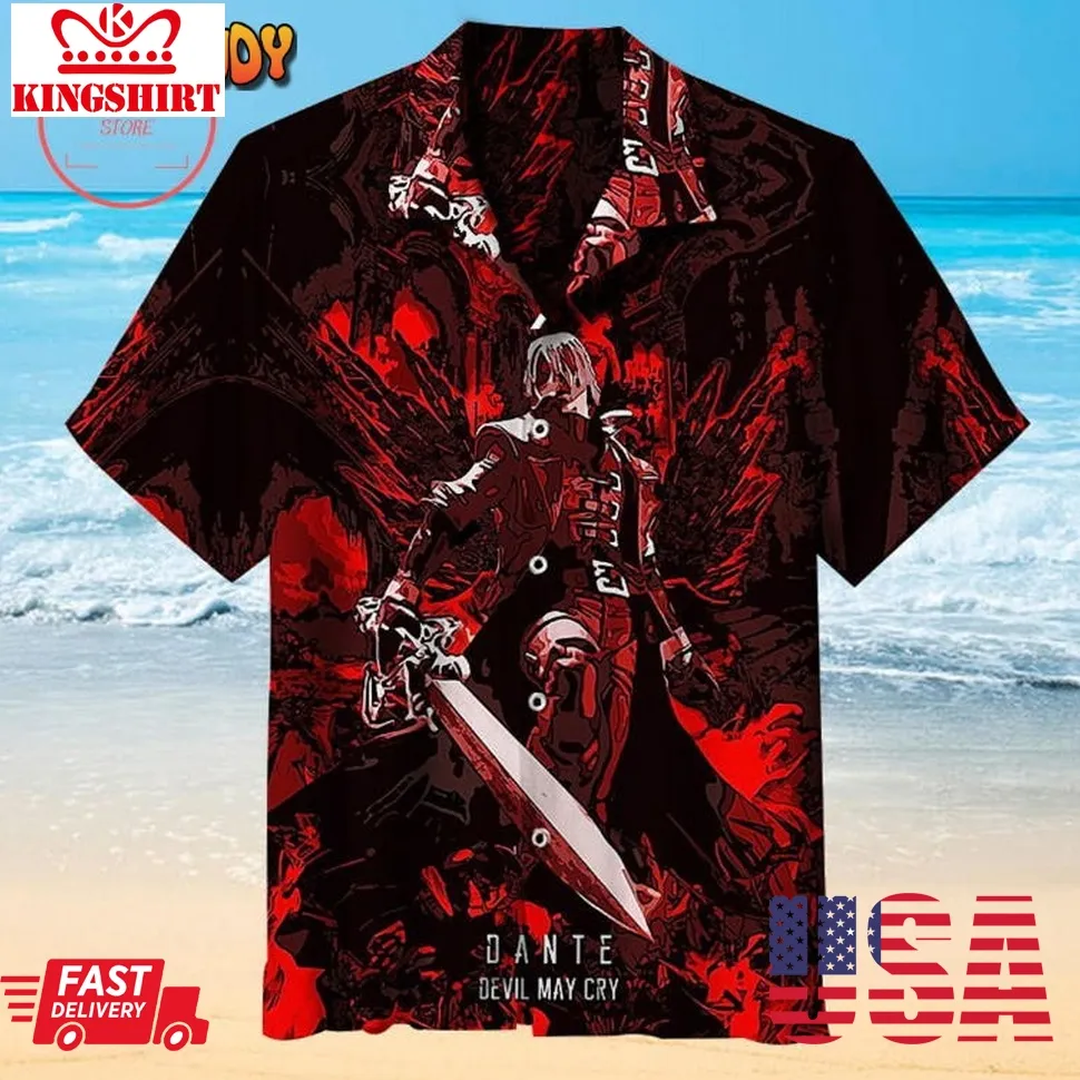 Classic Dante From Devil May Cry Hawaiian Shirt Unisex