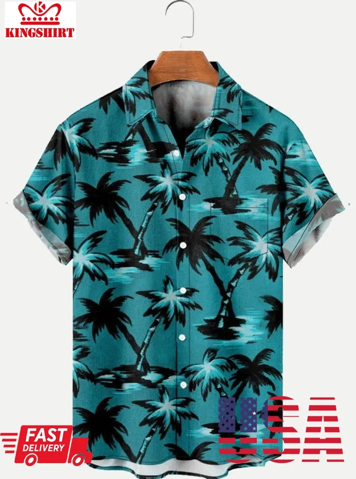 Coconut Tree Hawaii Beach Hawaiian Shirt For Man And Woman Size up S to 5XL
