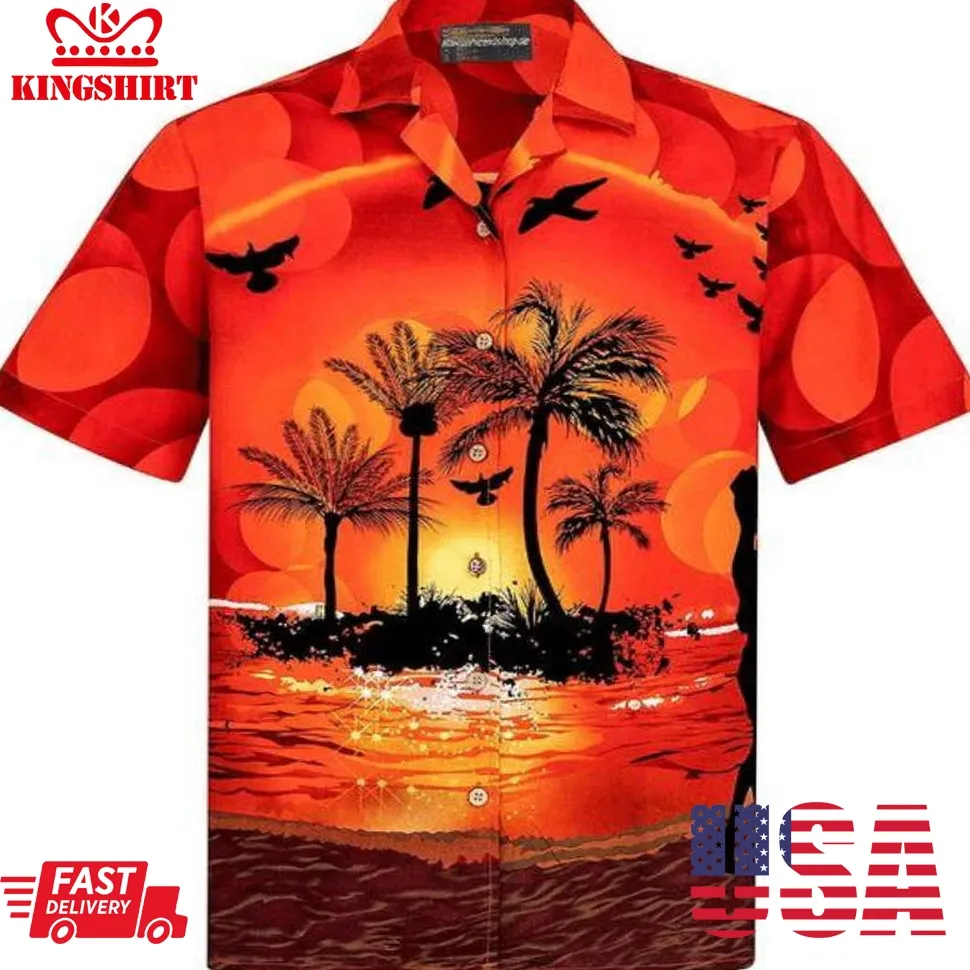 Coconut Tree Hawaiian Shirt For Man And Woman Plus Size