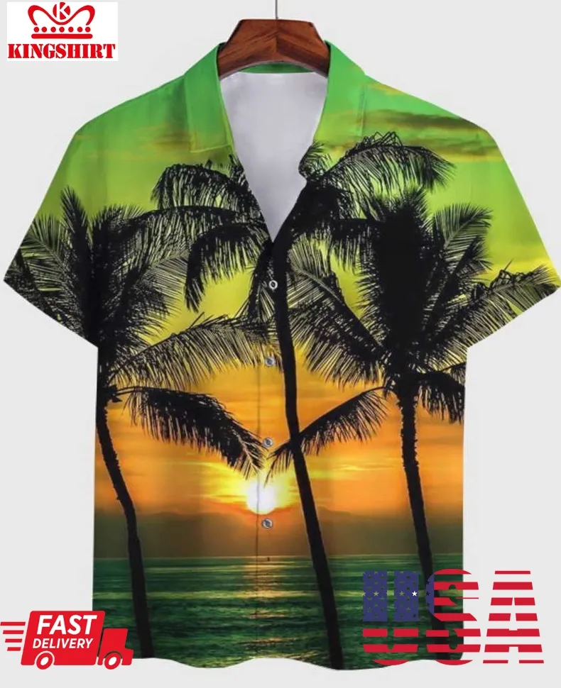 Coconut Tree Summer Vacation Hawaiian Shirt Plus Size