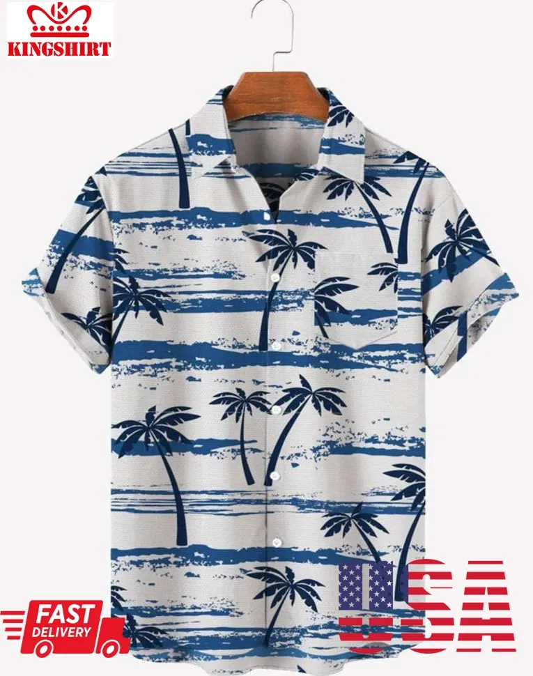 Coconut Tree Wave Hawaiian Shirt Unisex