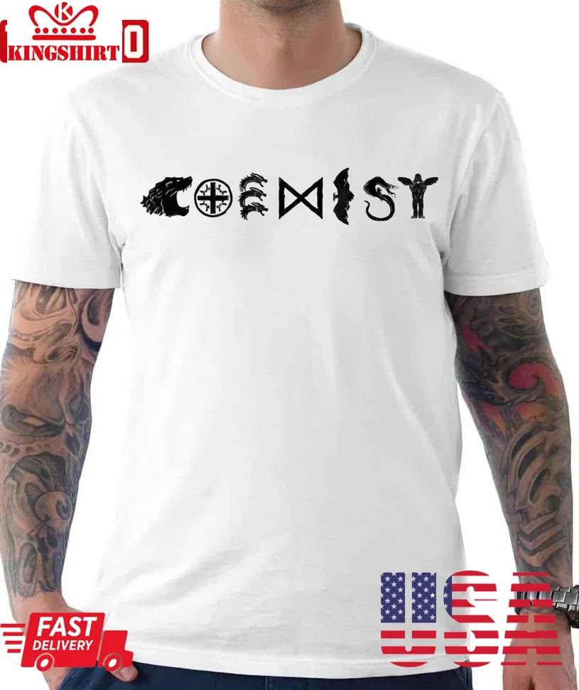 Coexist Titans Unisex T Shirt Size up S to 4XL