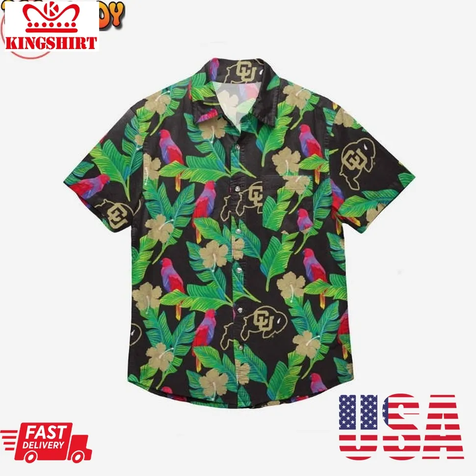 Colorado Buffaloes Floral Hawaiian Shirt Size up S to 5XL