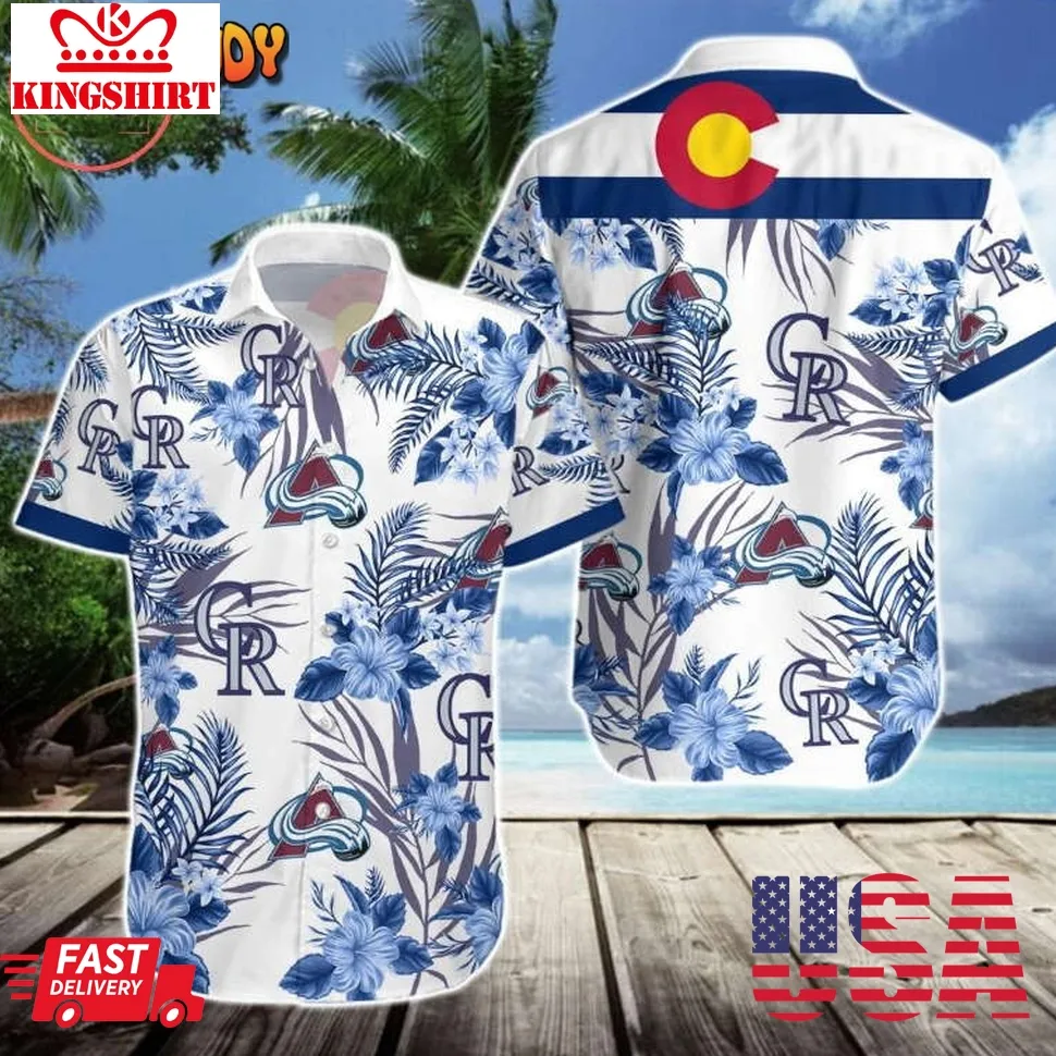 Colorado Rockies Colorado Avalanche Hawaiian Shirt Unisex