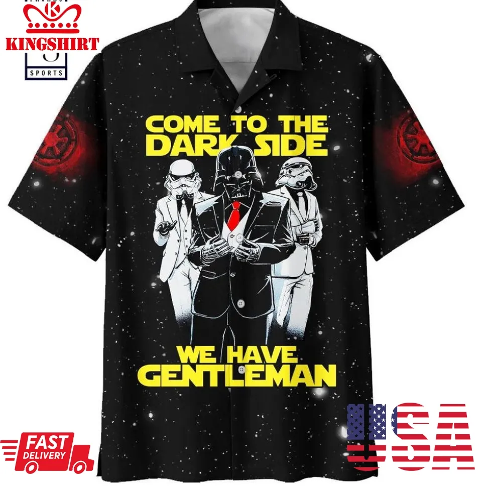 Come To The Dark Side We Have Gentleman Hawaiian Shirt Plus Size