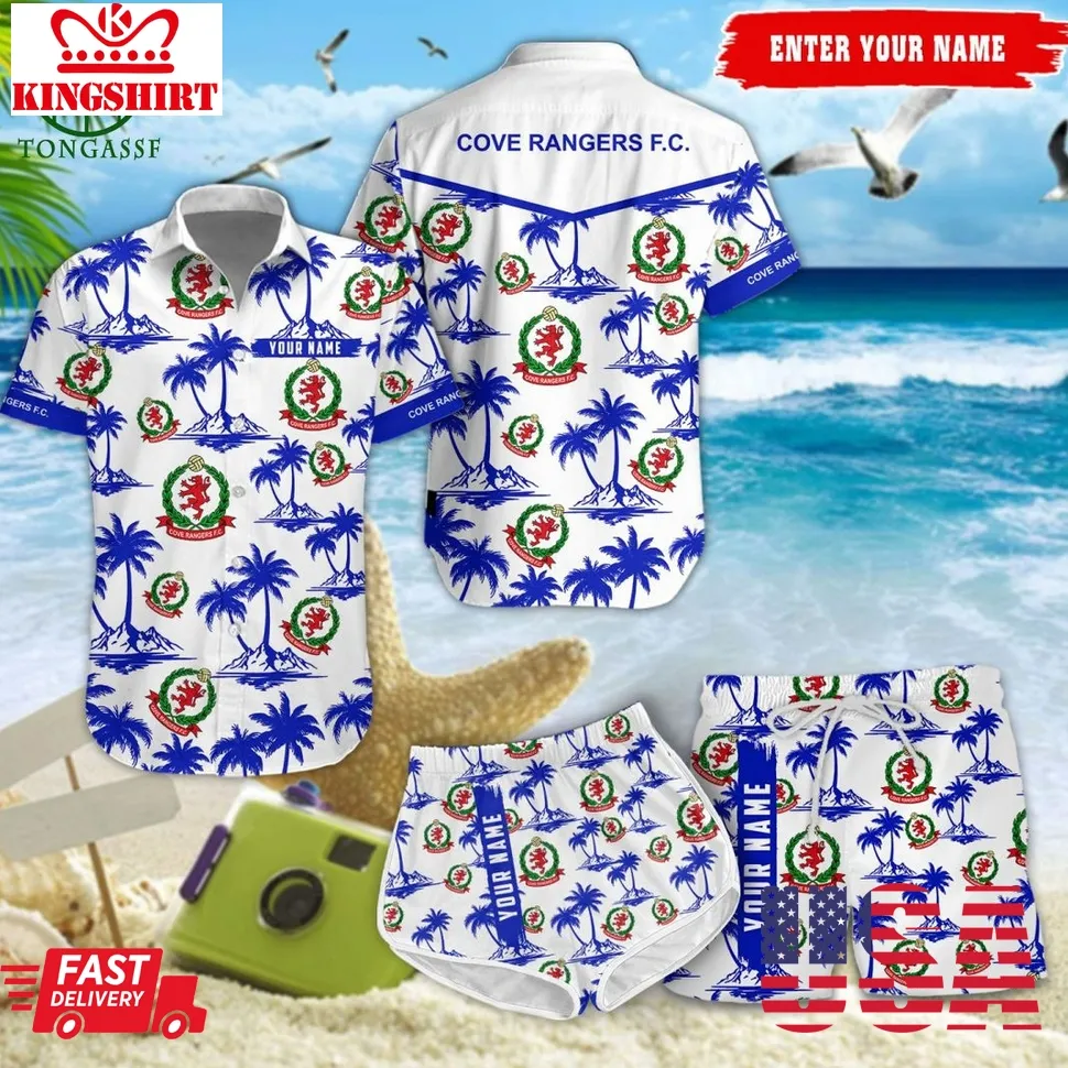 Cove Rangers Fc Spfl Coconut Hawaiian Shirt Shorts Unisex
