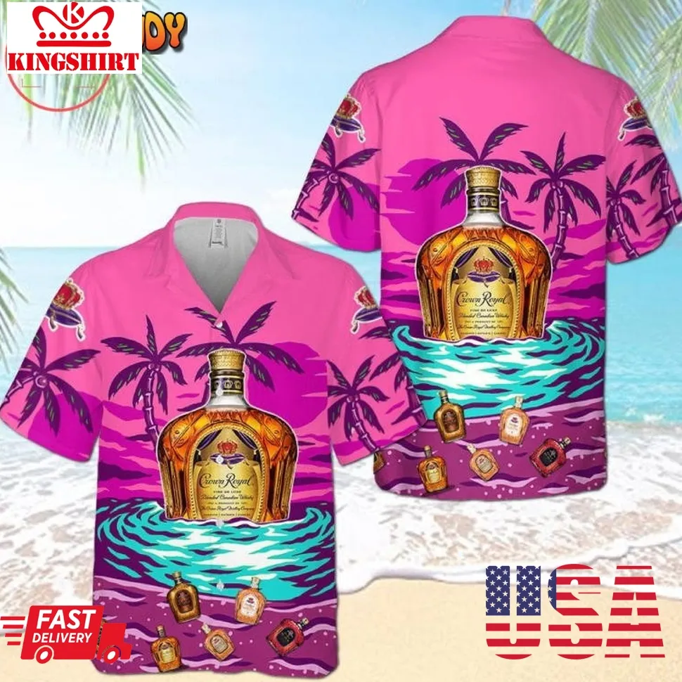 Crown Royal Palm Beach Hawaiian Shirt Unisex