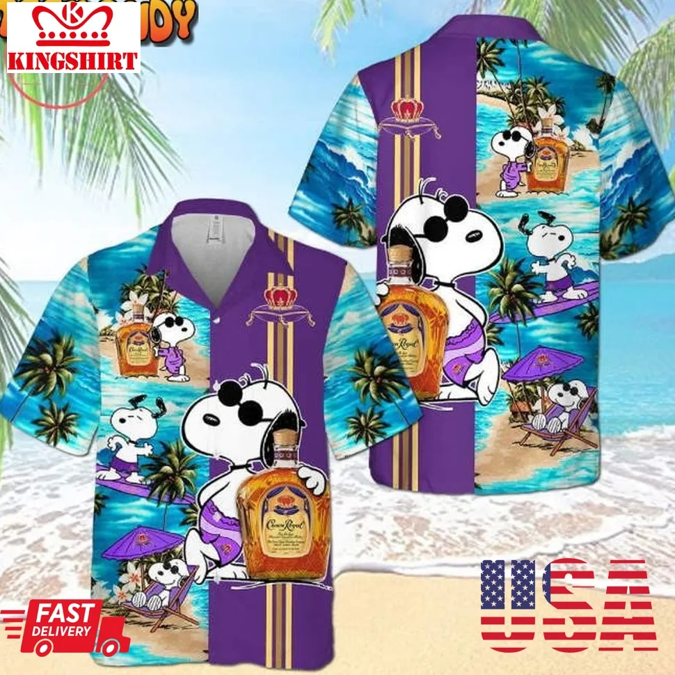Crown Royal Snoopy Hawaiian Shirt Plus Size