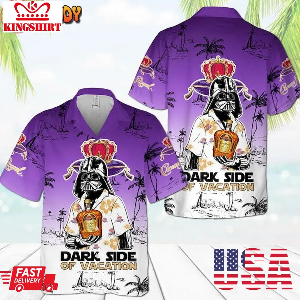 Crown Royal Star Wars Dark Side Of Vacation Hawaiian Shirt Plus Size