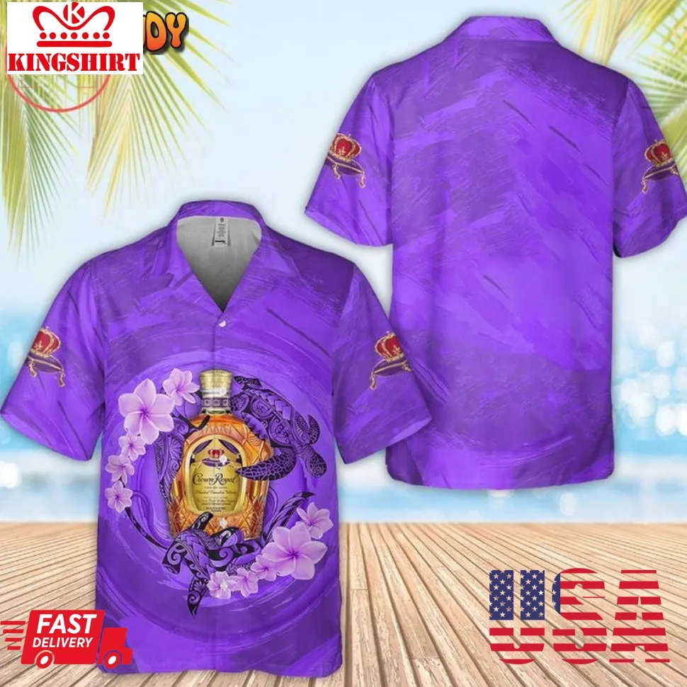 Crown Royal Turtles Hawaiian Shirt Plus Size