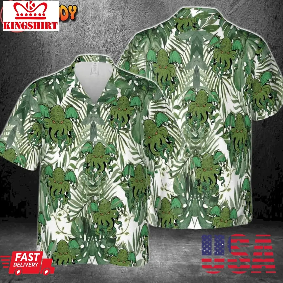 Cthulhu Tropical Hawaiian Shirt Unisex