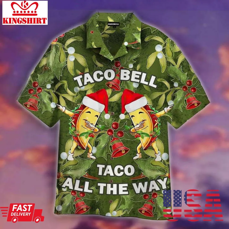 Dabbing Taco Bell Christmas Hawaiian Shirt Unisex