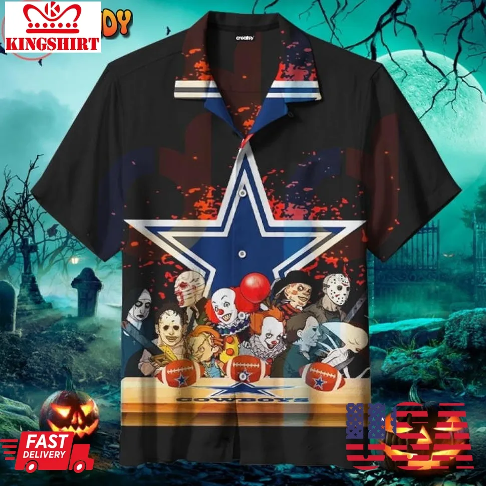 Dallas Cowboys Clown Hawaiian Shirts Plus Size