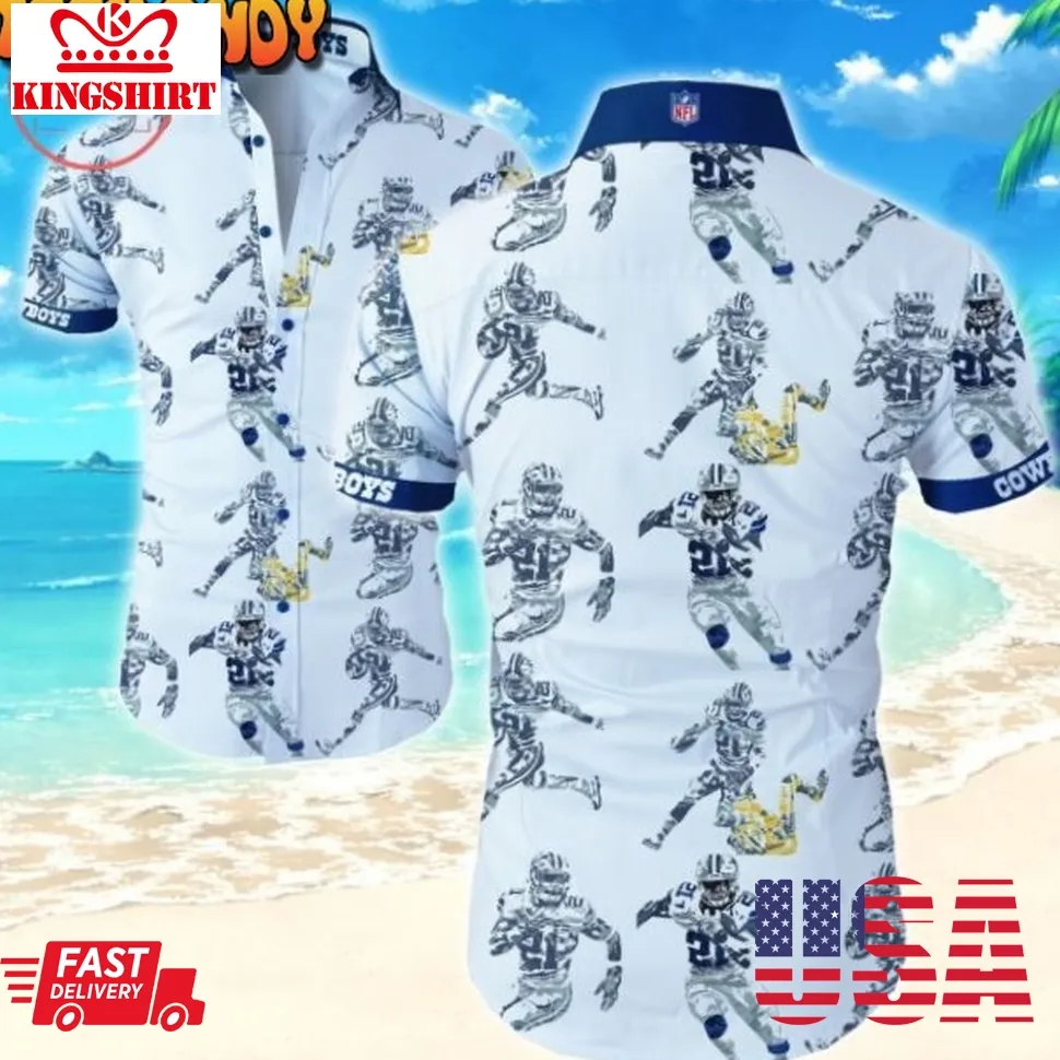 Dallas Cowboys Elliott 21 Hawaiian Shirts Plus Size