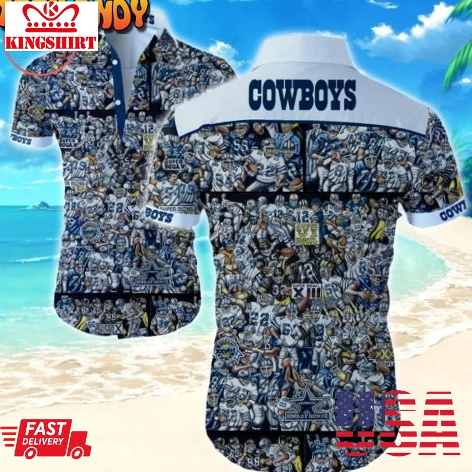 Dallas Cowboys Super Bowl Xiii Hawaiian Shirts Size up S to 5XL