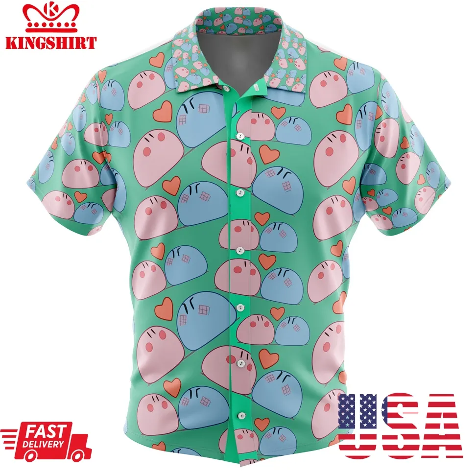 Dango Daikazoku Clannad Button Up Hawaiian Shirt Unisex