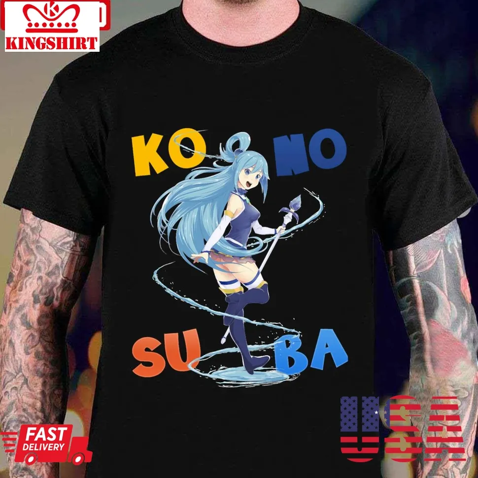 Darkness Konosuba Aqua Konosuba Unisex T Shirt Size up S to 4XL