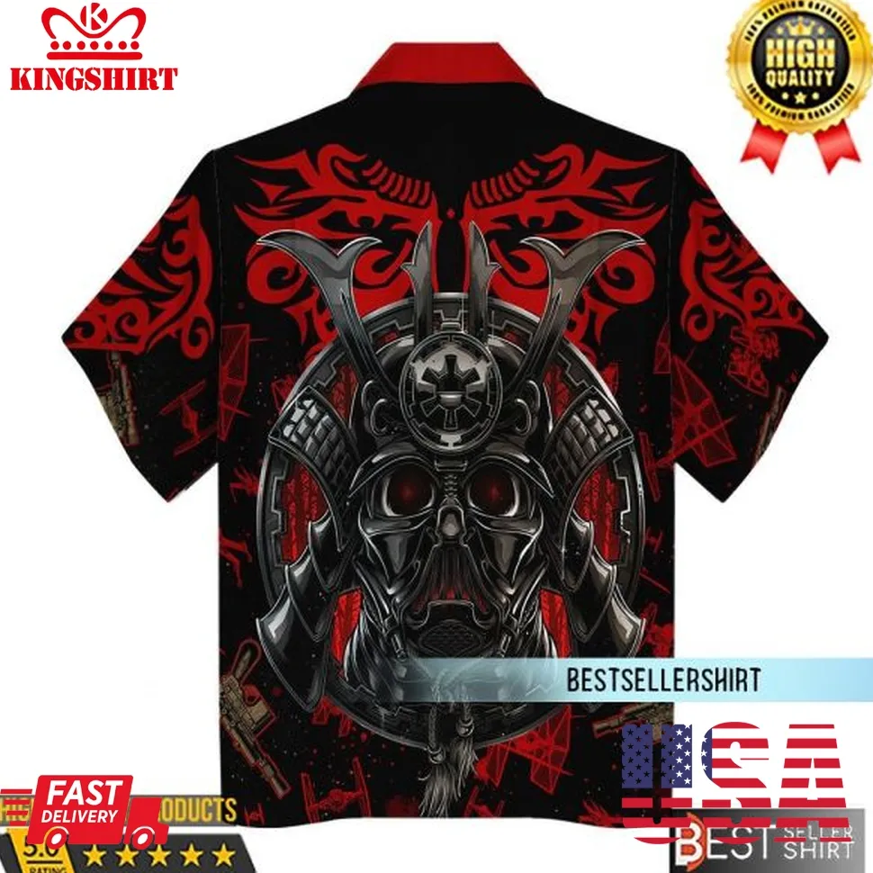 Darth Vader Samurai T Shirt Star Wars Hawaiian Shirt 3D Print Size up S to 5XL